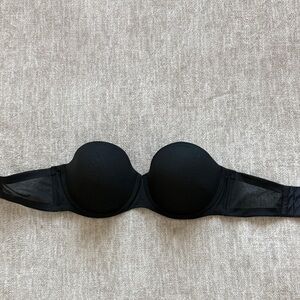 Auden Black Strapless Bra
